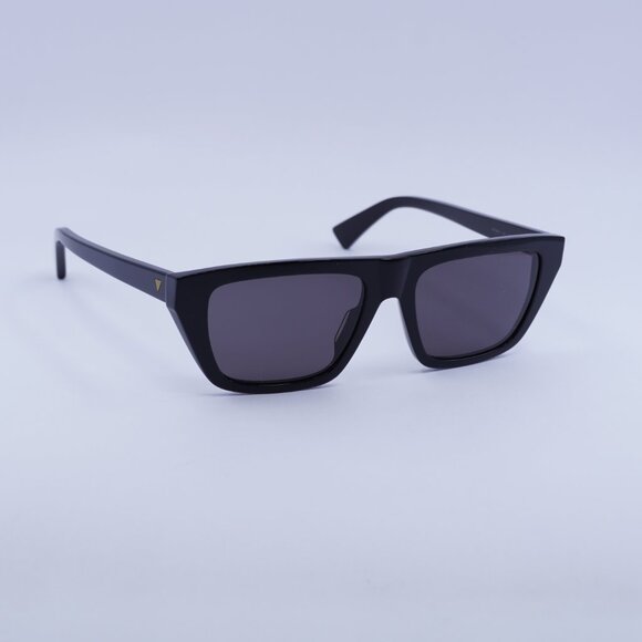 Bottega Veneta BV1291S 001 Sunglasses Black Rectangle Frame, Grey Lenses - Picture 5 of 8